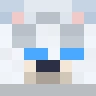 Head of the Arctic Fox Minecraft skin, fox style