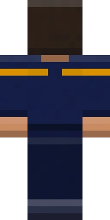 The back of the Astro Explorer Minecraft skin, flat from the file: the back of the Astroworld outfit with its astroworld and space detailing