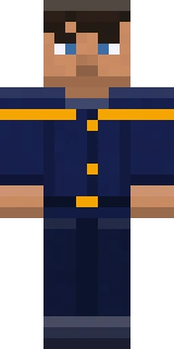 The Astro Explorer Minecraft skin shown flat from the front, the astroworld outfit as it sits in the skin file