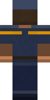 The back of the Astro Miner Minecraft skin, flat from the file: the back of the Astroworld outfit with its astroworld and miner detailing