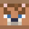 Face of an example animals Minecraft skin, cat style