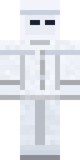 Example costumes Minecraft skin shown flat from the front, in the halloween and christmas style this category is known for
