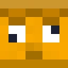Face of an example mascots Minecraft skin, meme style