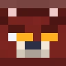 Head of the Crimson Wolf Minecraft skin, wolf style