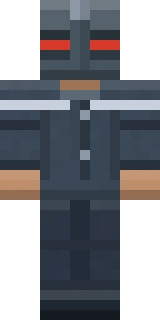 The Space Marine Minecraft skin shown flat from the front, the sci-fi outfit as it sits in the skin file