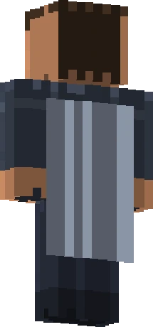 Illustration of the cape slot on the Minecraft player model in the common tint, for the 15th Anniversary Cape, which was added in version 1.20.6 on Java