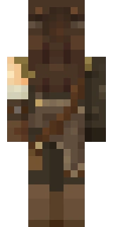 The back of the Minecraft skin worn by aimsey, shown flat with the same pixels the game wraps around the back of the player model
