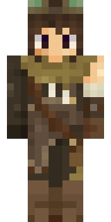 The Minecraft skin worn by aimsey, shown flat from the front: a black and orange 64x64 skin on the alex model with 105 distinct colours