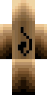 The back of the Minecraft skin worn by Antfrost, shown flat with the same pixels the game wraps around the back of the player model