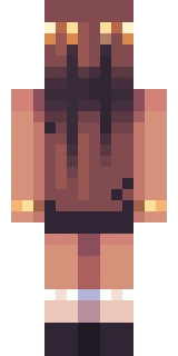 The back of the Minecraft skin worn by Astelic, shown flat with the same pixels the game wraps around the back of the player model