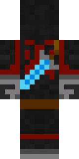 The back of the Minecraft skin worn by BadBoyHalo, shown flat with the same pixels the game wraps around the back of the player model