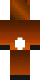 The back of the Minecraft skin worn by Beppo, shown flat with the same pixels the game wraps around the back of the player model