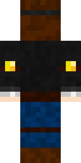 The back of the Minecraft skin worn by DanTDM, shown flat with the same pixels the game wraps around the back of the player model
