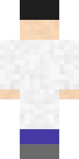 The back of the Minecraft skin worn by Dinnerbone, shown flat with the same pixels the game wraps around the back of the player model