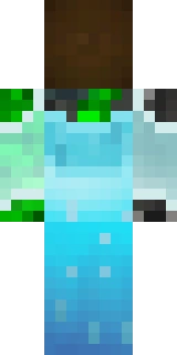 The back of the Minecraft skin worn by Docm77, shown flat with the same pixels the game wraps around the back of the player model
