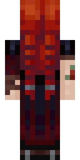The back of the Minecraft skin worn by GeminiTay, shown flat with the same pixels the game wraps around the back of the player model