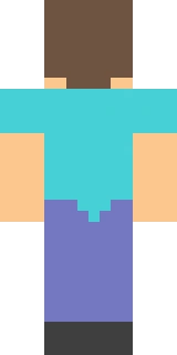The back of the Minecraft skin worn by GeorgeNotFound, shown flat with the same pixels the game wraps around the back of the player model