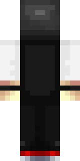 The back of the Minecraft skin worn by GTWScar, shown flat with the same pixels the game wraps around the back of the player model