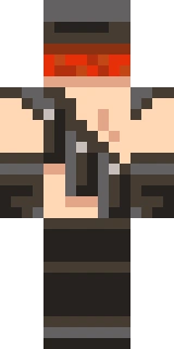 The back of the Minecraft skin worn by Honeydew, shown flat with the same pixels the game wraps around the back of the player model