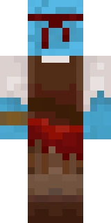The back of the Minecraft skin worn by iJevin, shown flat with the same pixels the game wraps around the back of the player model