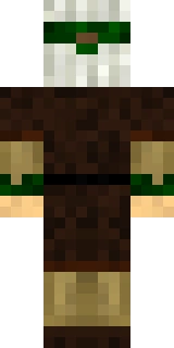 The back of the Minecraft skin worn by jeb_, shown flat with the same pixels the game wraps around the back of the player model