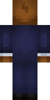 The back of the Minecraft skin worn by JeromeASF, shown flat with the same pixels the game wraps around the back of the player model