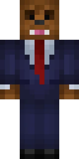 The Minecraft skin worn by JeromeASF, shown flat from the front: a blue and black 64x64 skin on the steve model with 107 distinct colours
