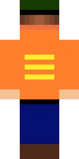 The back of the Minecraft skin worn by JoeHills, shown flat with the same pixels the game wraps around the back of the player model