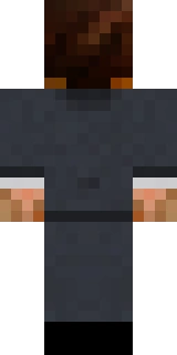 The back of the Minecraft skin worn by jschlatt, shown flat with the same pixels the game wraps around the back of the player model
