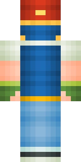 The back of the Minecraft skin worn by Lachlan, shown flat with the same pixels the game wraps around the back of the player model
