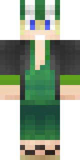 The Minecraft skin worn by PhilzA, shown flat from the front: a orange and grey 64x64 skin on the steve model with 258 distinct colours
