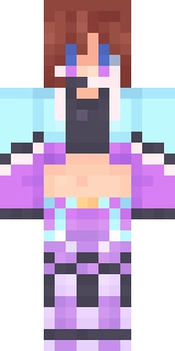 The Minecraft skin worn by Ranboo, shown flat from the front: a red and grey 64x64 skin on the steve model with 82 distinct colours