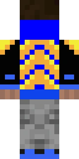 The back of the Minecraft skin worn by rekrap2, shown flat with the same pixels the game wraps around the back of the player model