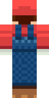 The back of the Minecraft skin worn by SethBling, shown flat with the same pixels the game wraps around the back of the player model