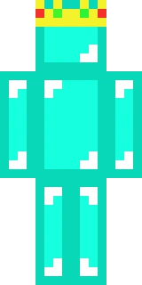 The back of the Minecraft skin worn by Skeppy, shown flat with the same pixels the game wraps around the back of the player model