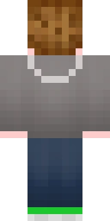 The back of the Minecraft skin worn by StrauberryJam, shown flat with the same pixels the game wraps around the back of the player model