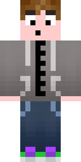 The Minecraft skin worn by StrauberryJam, shown flat from the front: a red and grey 64x64 skin on the steve model with 164 distinct colours