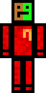 The Minecraft skin worn by TapL, shown flat from the front: a black and green 64x64 skin on the steve model with 69 distinct colours