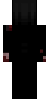 The back of the Minecraft skin worn by Unspeakable, shown flat with the same pixels the game wraps around the back of the player model