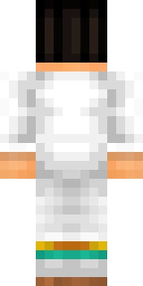 The back of the Minecraft skin worn by VintageBeef, shown flat with the same pixels the game wraps around the back of the player model