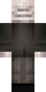 The back of the Minecraft skin worn by Vortex, shown flat with the same pixels the game wraps around the back of the player model