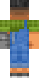 The back of the Minecraft skin worn by Vortexus, shown flat with the same pixels the game wraps around the back of the player model