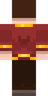 The back of the Minecraft skin worn by Xephos, shown flat with the same pixels the game wraps around the back of the player model