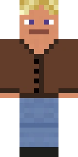 The Minecraft skin worn by Zedaph, shown flat from the front: a orange and black 64x64 skin on the steve model with 119 distinct colours